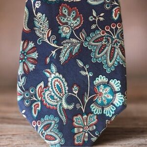 Christian Dior Vintage Floral Paisley Necktie